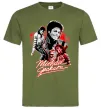 Чоловіча футболка Michael Jackson колаж Оливковий Чоловіча футболка Michael Jackson колаж Оливковий фото