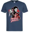 Чоловіча футболка Michael Jackson колаж Темно-синій Чоловіча футболка Michael Jackson колаж Темно-синій фото