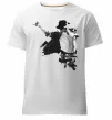 Мужская премиум футболка Freeze Pose Michael Jackson Белый фото