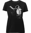 Жіноча преміум футболка Freeze Pose Michael Jackson Чорний Жіноча преміум футболка Freeze Pose Michael Jackson Чорний фото