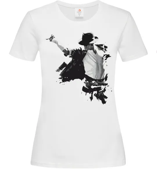 Женская футболка Freeze Pose Michael Jackson Белый фото