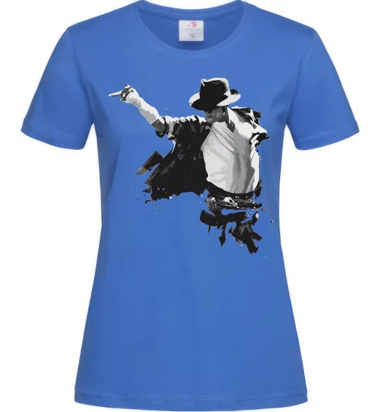 Женская футболка Freeze Pose Michael Jackson Ярко-синий фото