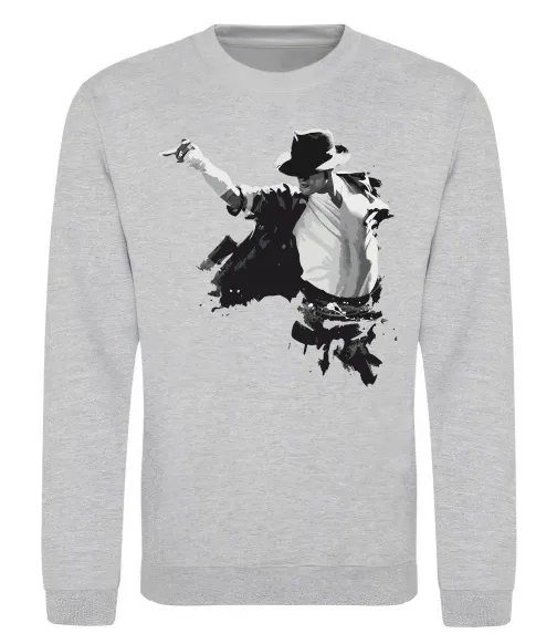 Світшот Freeze Pose Michael Jackson Сірий меланж фото