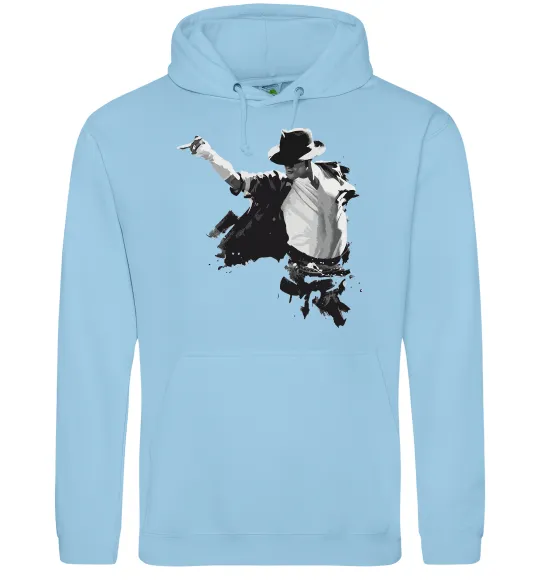 Чоловіча толстовка (худі) Freeze Pose Michael Jackson Блакитний фото