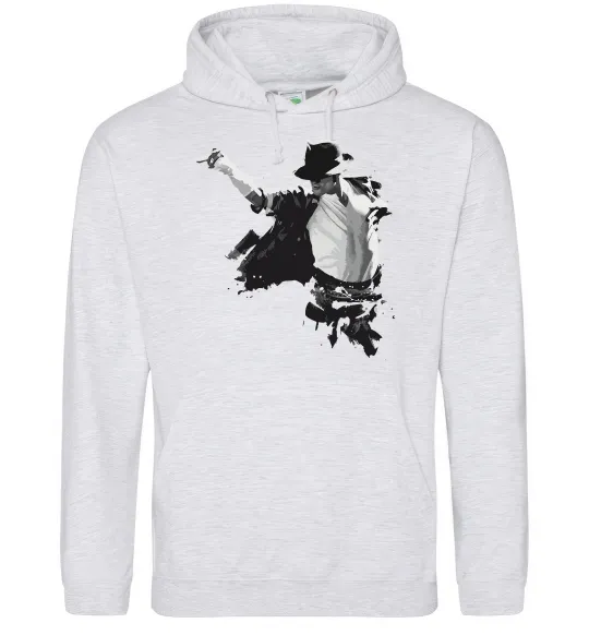 Жіноча толстовка (худі) Freeze Pose Michael Jackson Сірий меланж фото