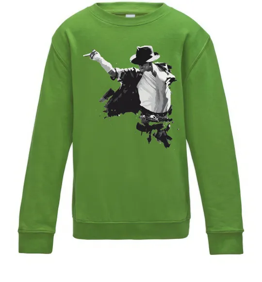 Дитячий світшот Freeze Pose Michael Jackson Лаймовий фото