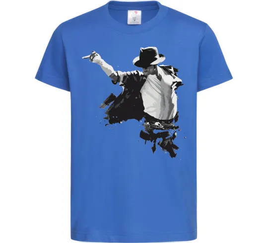 Дитяча футболка Freeze Pose Michael Jackson Яскраво-синій фото