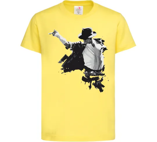 Дитяча футболка Freeze Pose Michael Jackson Лимонний фото