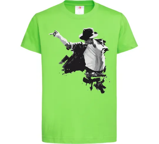 Дитяча футболка Freeze Pose Michael Jackson Лаймовий фото