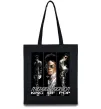 Еко-сумка King of pop Чорний фото