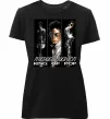 Жіноча преміум футболка King of pop Чорний фото