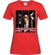 Жіноча футболка King of pop Червоний Жіноча футболка King of pop Червоний фото