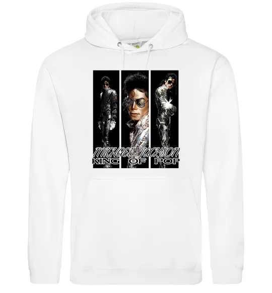 Жіноча толстовка (худі) King of pop Білий фото