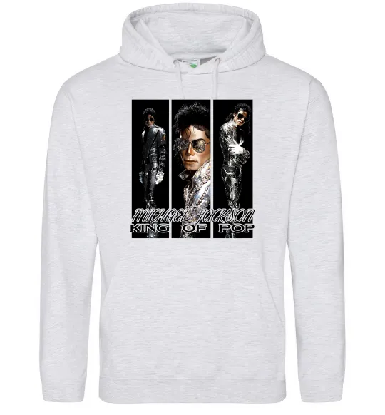 Жіноча толстовка (худі) King of pop Сірий меланж фото