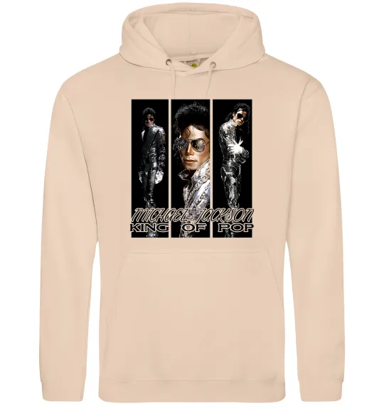 Жіноча толстовка (худі) King of pop Пісочний фото