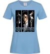 Жіноча футболка King of pop Блакитний Жіноча футболка King of pop Блакитний фото