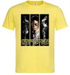 Чоловіча футболка King of pop Лимонний фото