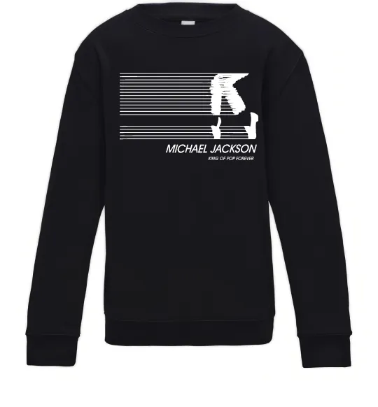 Дитячий світшот King of pop forever Чорний фото