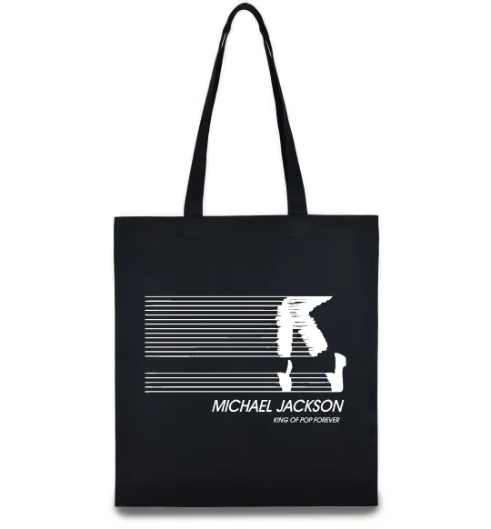 Еко-сумка King of pop forever Чорний фото