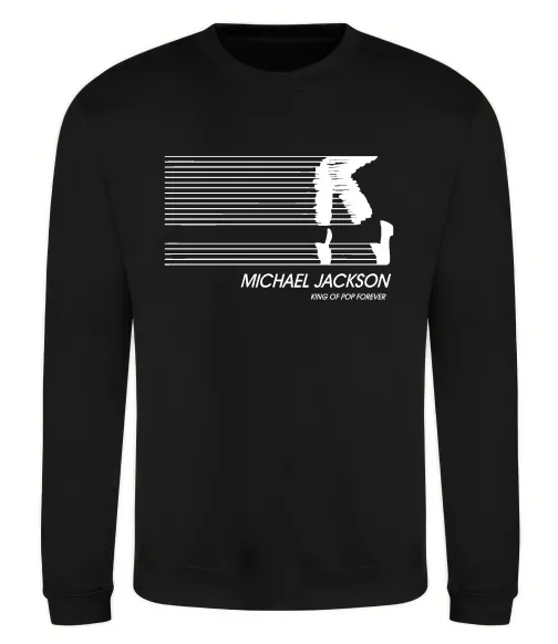 Світшот King of pop forever Чорний фото