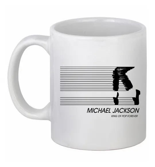 Чашка керамічна King of pop forever Білий фото