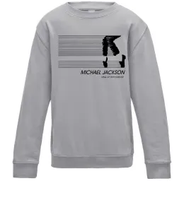 Дитячий світшот King of pop forever Сірий меланж фото