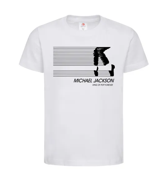 Дитяча футболка King of pop forever Білий фото