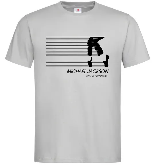 Чоловіча футболка King of pop forever Сірий фото