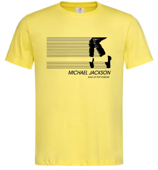 Чоловіча футболка King of pop forever Лимонний фото