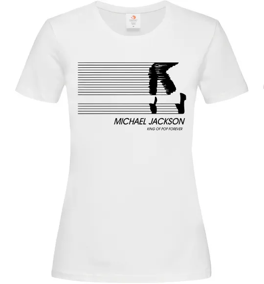 Жіноча футболка King of pop forever Білий фото