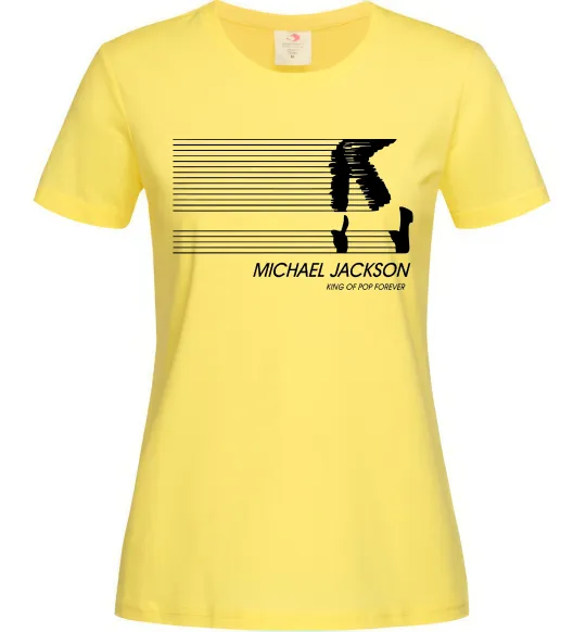 Жіноча футболка King of pop forever Лимонний фото