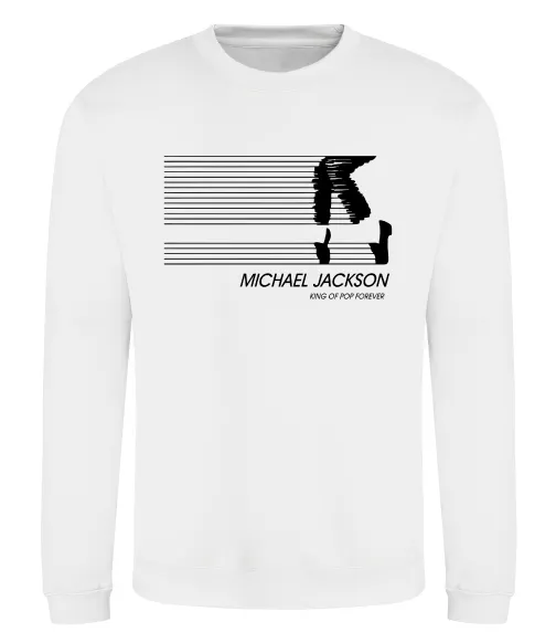 Світшот King of pop forever Білий фото