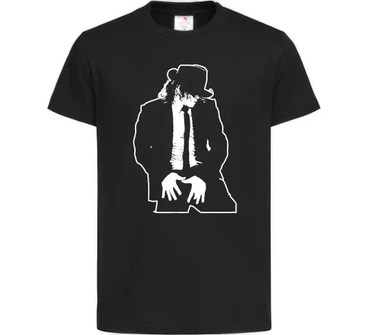 Дитяча футболка Майкл Джексон Чорний фото