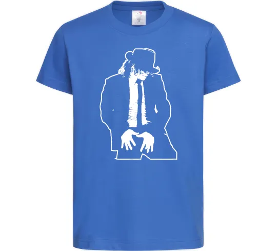 Дитяча футболка Майкл Джексон Яскраво-синій фото