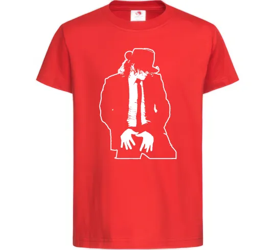 Дитяча футболка Майкл Джексон Червоний фото