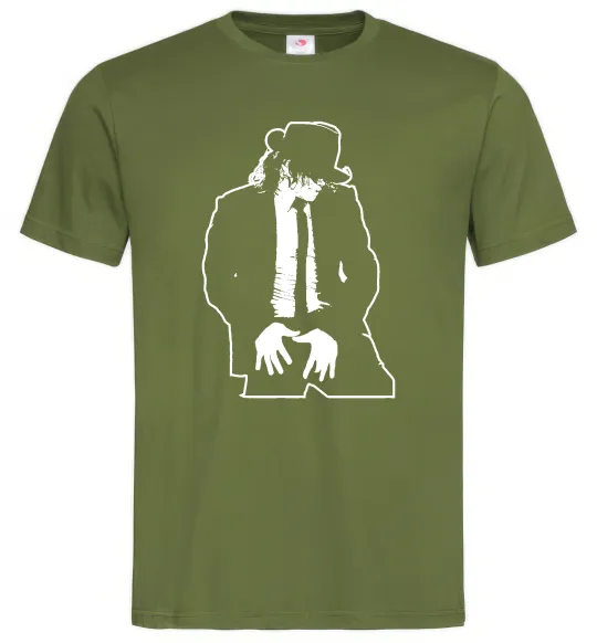 Чоловіча футболка Майкл Джексон Оливковий фото