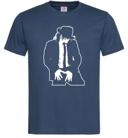 Чоловіча футболка Майкл Джексон Темно-синій фото