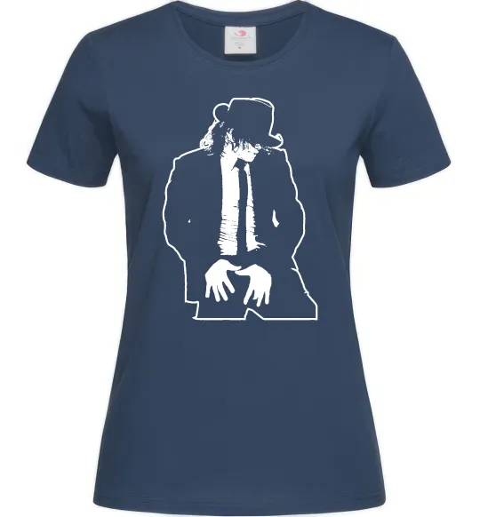 Жіноча футболка Майкл Джексон Темно-синій фото