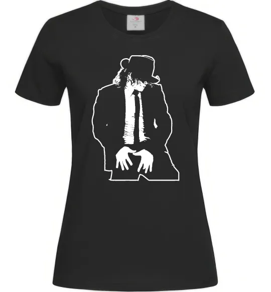 Жіноча футболка Майкл Джексон Чорний фото