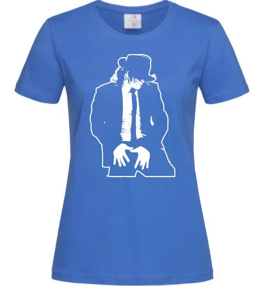 Жіноча футболка Майкл Джексон Яскраво-синій фото