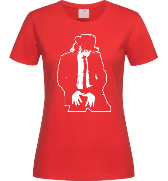 Жіноча футболка Майкл Джексон Червоний фото