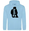 Чоловіча толстовка (худі) Майкл Джексон Блакитний фото