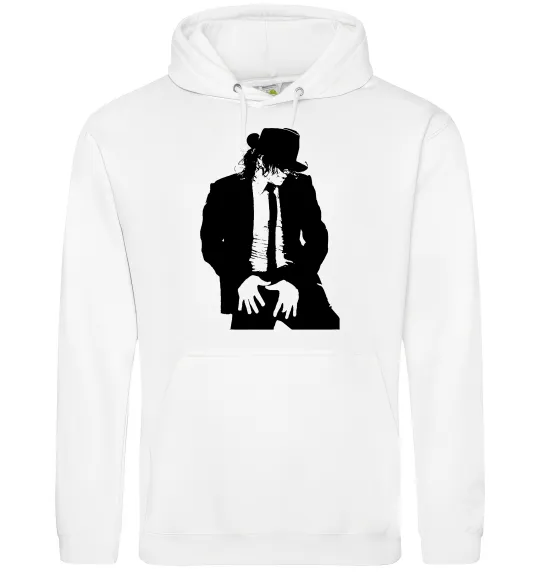 Жіноча толстовка (худі) Майкл Джексон Білий фото