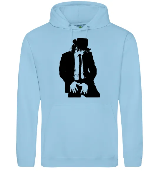 Жіноча толстовка (худі) Майкл Джексон Блакитний фото