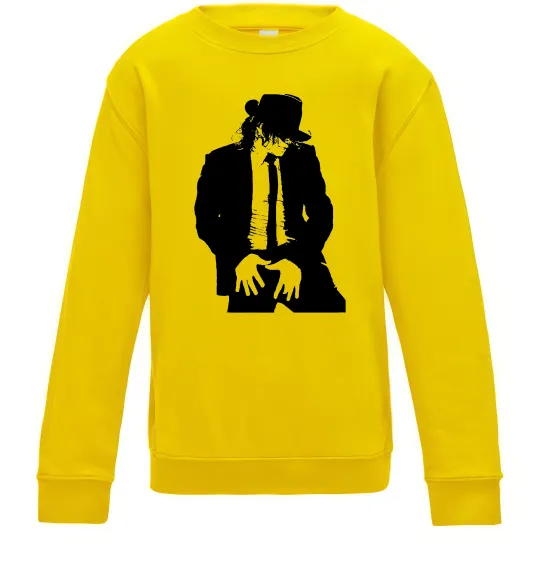 Дитячий світшот Майкл Джексон Сонячно жовтий фото