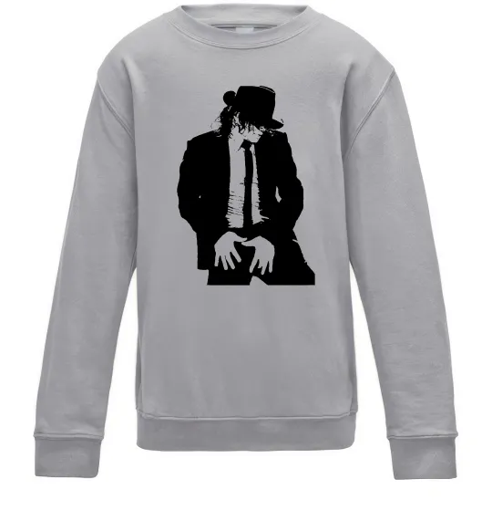 Дитячий світшот Майкл Джексон Сірий меланж фото