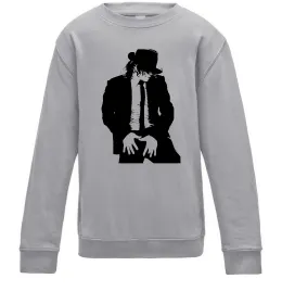 Дитячий світшот Майкл Джексон Сірий меланж фото