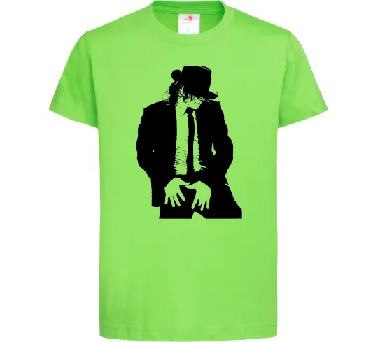 Дитяча футболка Майкл Джексон Лаймовий фото