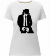 Жіноча преміум футболка Майкл Джексон Білий фото