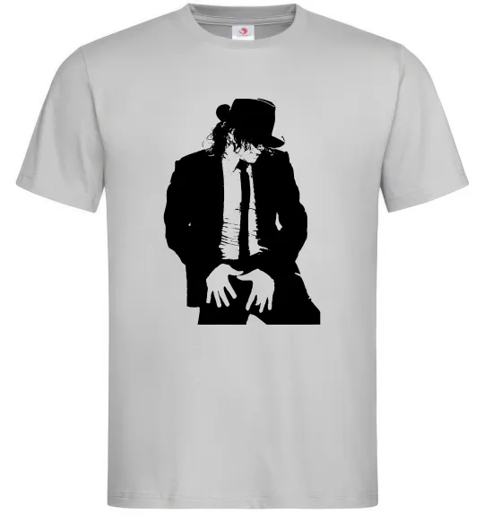 Чоловіча футболка Майкл Джексон Сірий фото